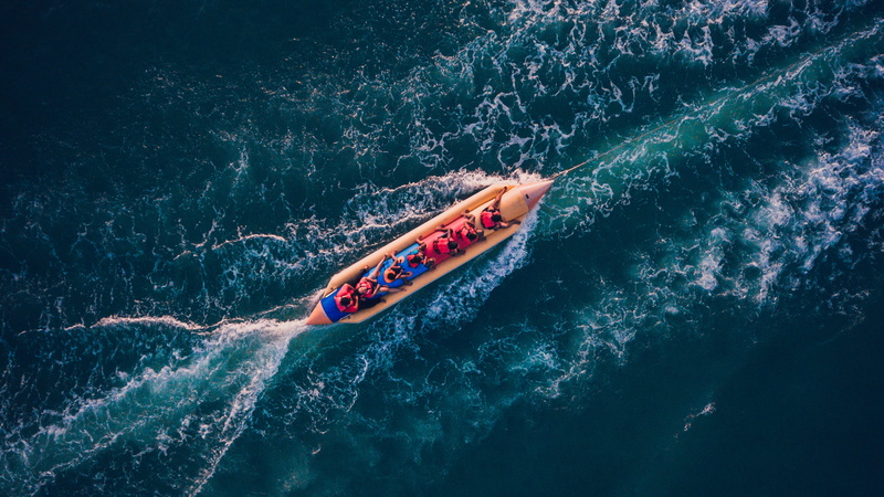 transportation, aerial, weekend, dji, water sport, real people, blue, effort, day, nautical vessel, natural, mode of transportation, ride, s, eye, competition