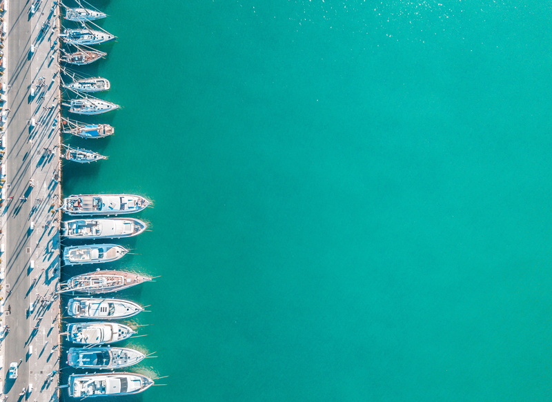 luxury, 2K, sea, no People, outdoors, built structure, aerial view, turquoise, nautical vessel, connection, blue, sport, tranquility, nature, in a row