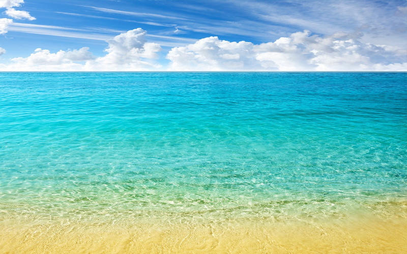 turquoise colored, tropical, day, cloud - sky, turquoise, outdoors, blue, shallow, sea, beauty in nature, tranquil scene, idyllic, sky, horizon over water