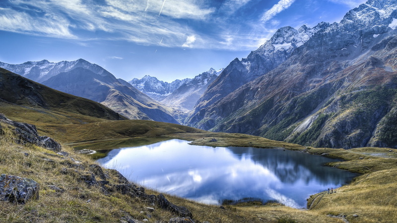 plateau, hd, snowy, no people, beauty in nature, lakes, mountain, clear, mountain range, landscape, idyllic, scenics - nature, non-urban scene
