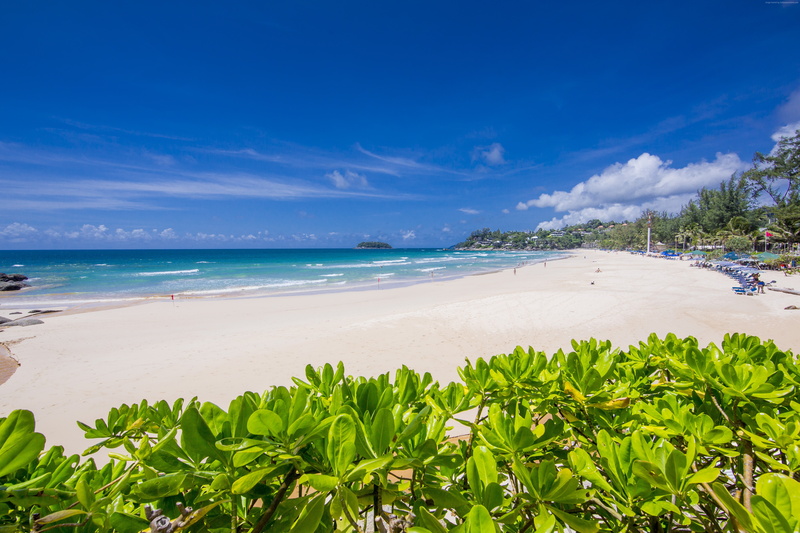 scenics - nature, 5K, land, Kata Noi Beach, tranquil scene, Thailand, Karon, tree, sand, horizon, no people, plant, coconut palm tree, sky, sea, tropical climate