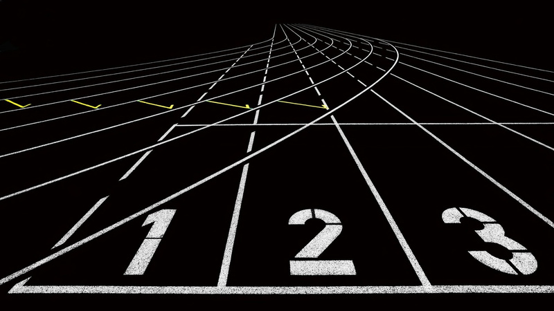 competition, race tracks, black background, white color, in a row, outdoors, road marking, transportation, communication, sign, number, line, 1080P, night