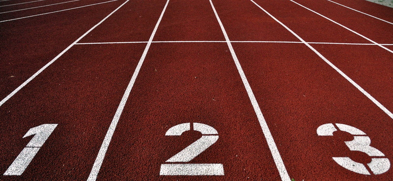 run, sprint, 2K, running, speed, competition, dividing line, outdoors, sports race, race, in a row, diminishing perspective, starting line, direction
