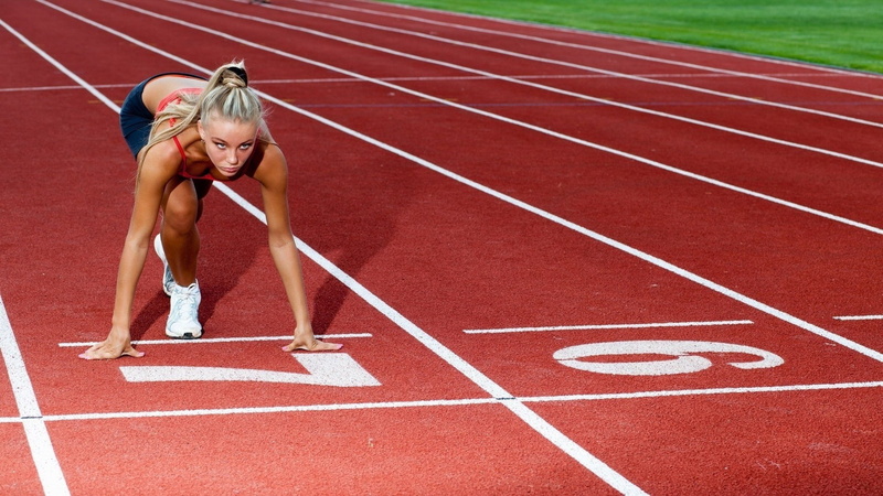 adult, competition, running track, athletes, beginnings, preparation, competitive sport, sports, sport, starting line, healthy lifestyle, sports track