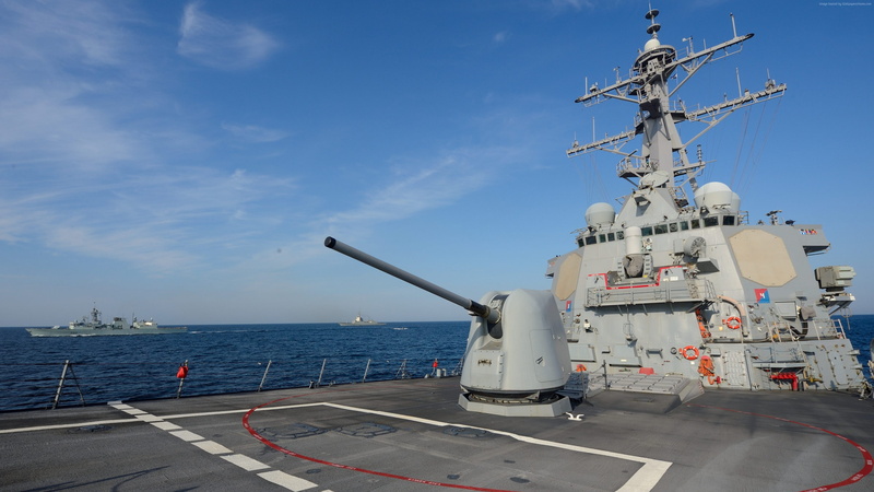USS Ross, USA Navy, ultra hd wallpaers, DDG-71, 4K, guided-missile destroyer, 4k pics, Arleigh Burke-class