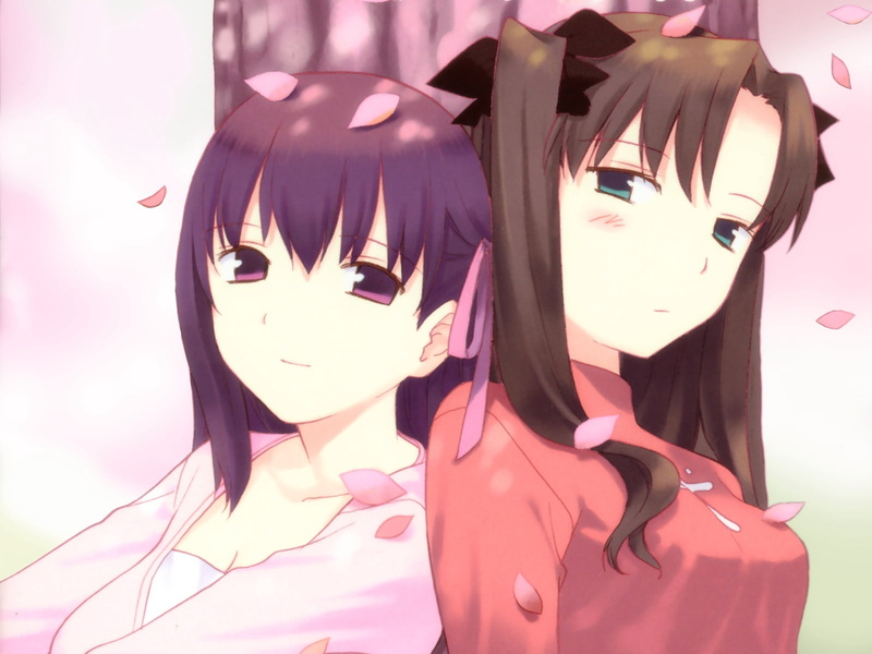 costume, wallpaer, mask, creativity, toosaka rin, focus on foreground, close-up, mannequin, clothing, sunlight, petals, day, no people, female, matou sakura