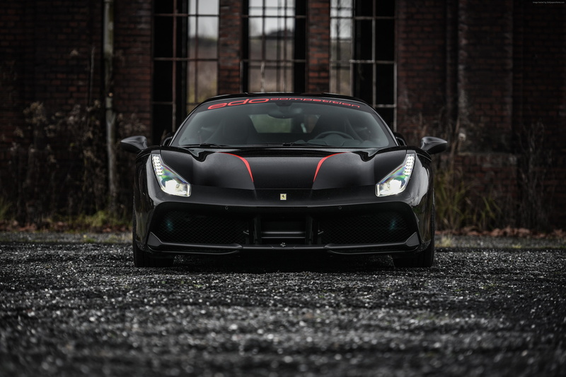 Edo Competition Ferrari 488 GTB, supercar, 4K, black