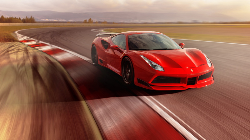 N-Largo, 4K, sports race, mode of transportation, land vehicle, car, sports car, sport, red, transportation, motor racing track, driving, tire, wheel, 4K