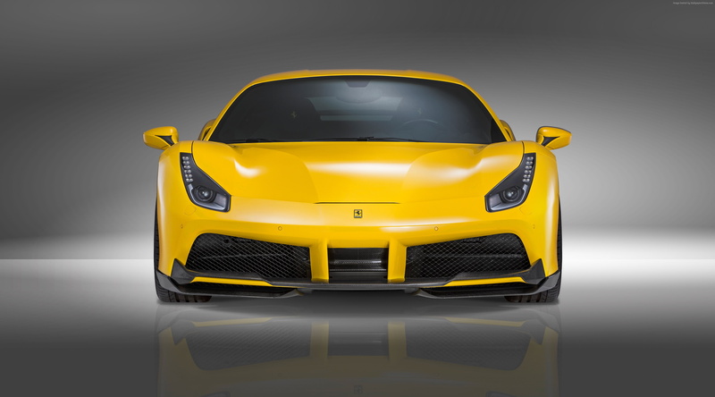 supercar, 4K, yellow, NOVITEC ROSSO Ferrari 488 gtb, speed