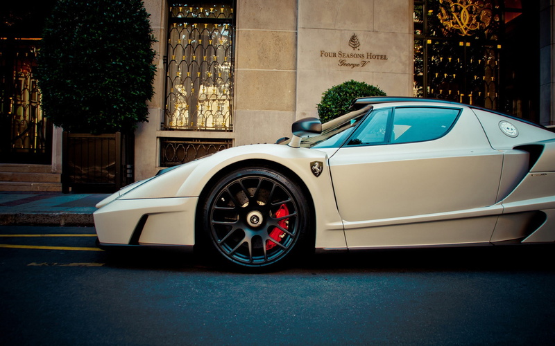 Ferrari, Supercar, enzo, White, Front, 1080P, View