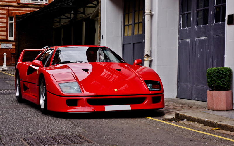 f, cars, f40, hd, ferrari, 2K
