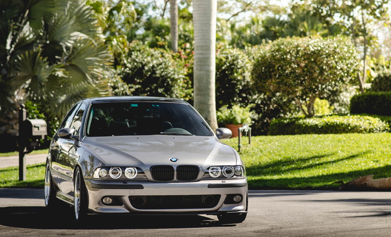 Silver, BMW, Green, Front, 1080P, E39