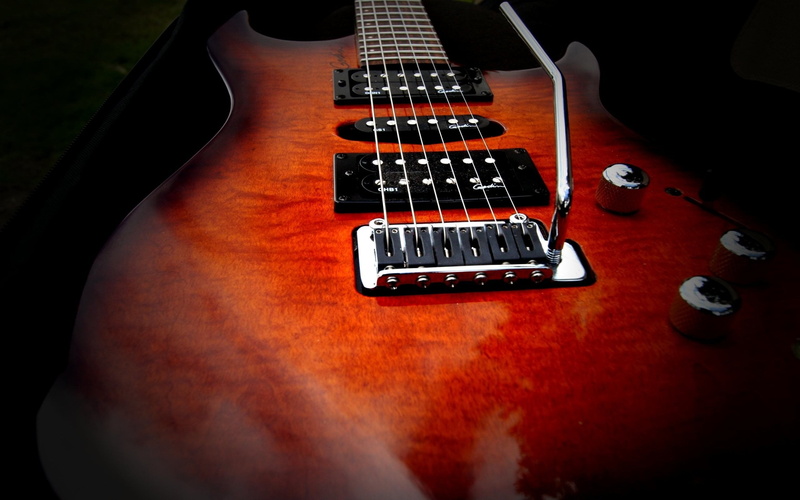 musical instrument string, communication, electric guitar, fretboard, wood - material, music, black background, bass guitar, musical instrument, musical equipment