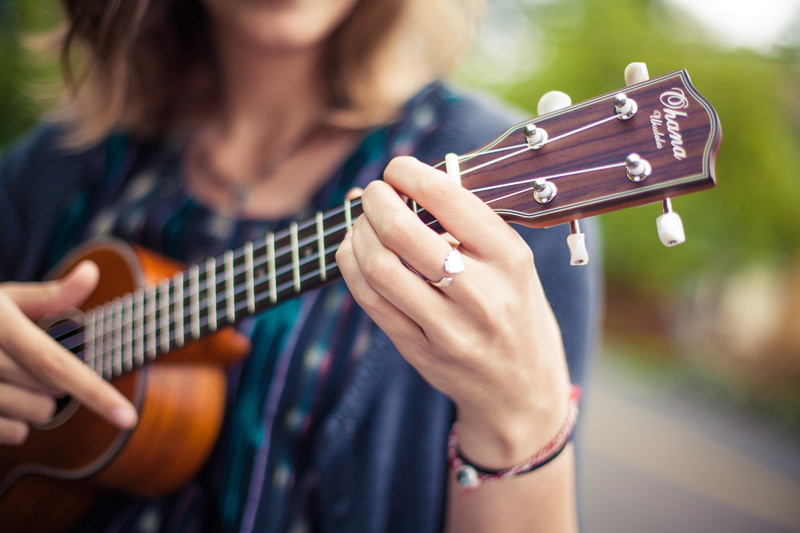 ring, Grif, fingers, musical instrument, strings, guitar, girl, 1080P