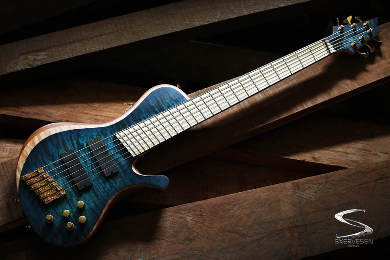6 string, 5K, multiscale, bass guitars, Poland, hand made, Skervesen, fanned frets, Skervesen Prometheus
