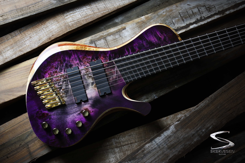 fanned frets, Poland, bass guitars, 5K, multiscale, hand made, Skervesen, 6 string, Skervesen Prometheus