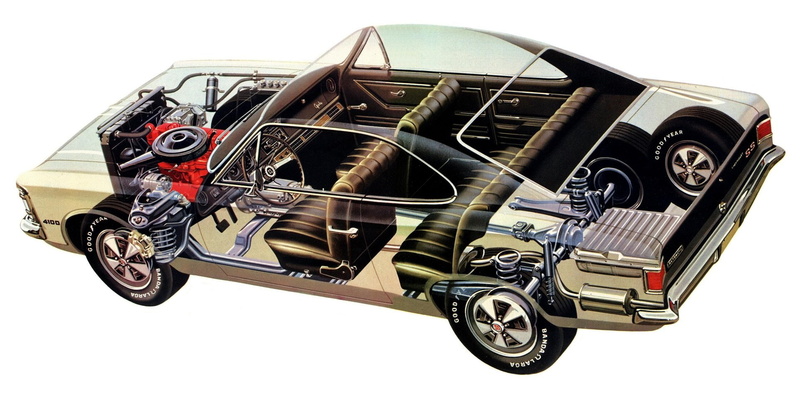 cutaway, opala, chevrolet, 4100, 1080P, 1973, cars, technical