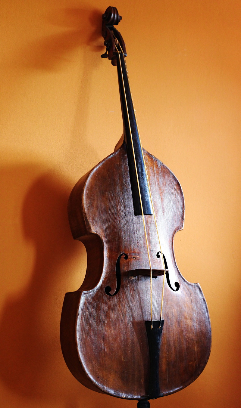 musical equipment, string, music, vintage, arts culture and entertainment, string instrument, classical music, no people, single object, wall - building feature