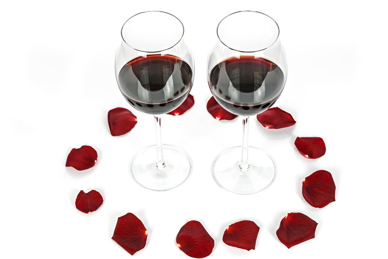 valentines day - holiday, dining room, isolated, dating, drinking glass, studio, romance, flirting, rose, studio shot, elegant, romantic, taste, wedding