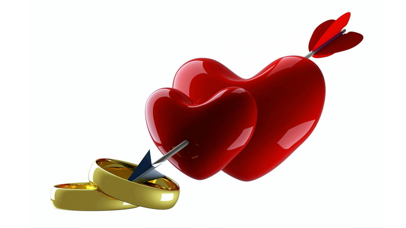 ring, married, isolated, valentines Day - Holiday, communication, shape, indoors, heart, Valentines Day, 1080P, illustration, two objects, flirting, set