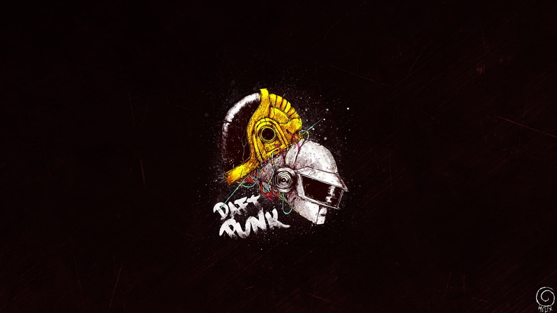 Tom and guy Manuel, Bogdan Timchenko, Daft Punk, Craig Drake, Minimalism, Guy Manuel de Homem Christo, 1080P, Thomas Bangalter, Helix, Mask, by Bogdan Timchenko