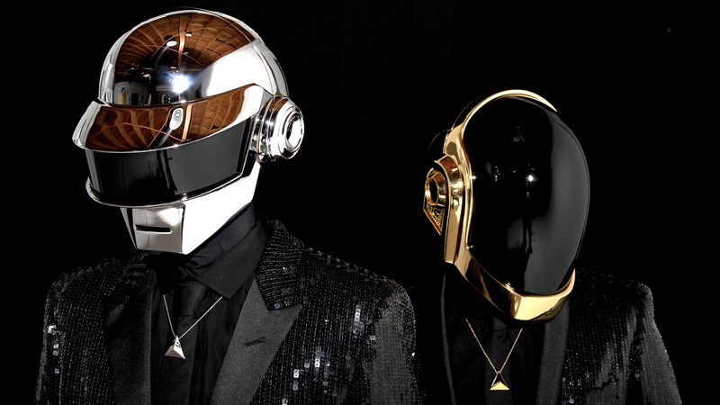 jackets, two, 2K, men, protection, security, indoors, arts culture and entertainment, Guy-Manuel de homem-Christo, crash helmet, electronic, human representation
