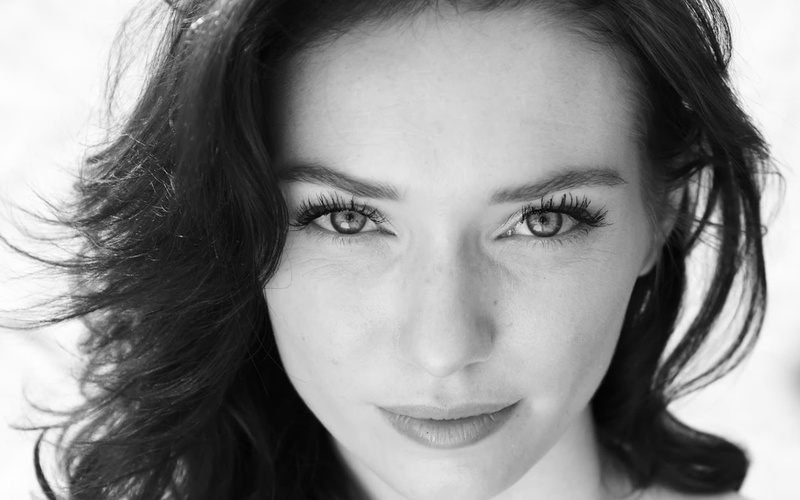 Black and White, Eleanor Tomlinson, Actress, 1080P, Actresses, Face