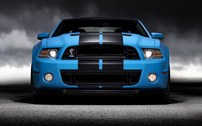 cars, blue, gt500, shelby, ford, mustang, 1080P, 2013, gt, black