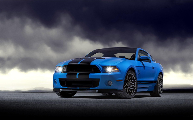 2013, mustang, 1080P, blue, shelby, ford, black, cars, gt500, gt