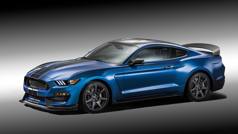 blue cars, Shelby GT350, car, Ford Mustang Shelby, 1080P