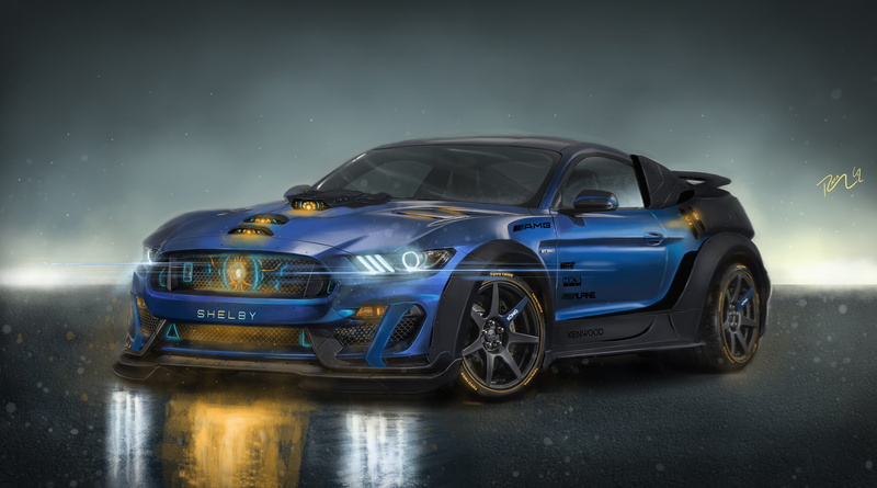 4K, Shelby GT350, 4K