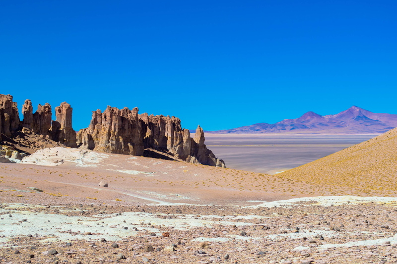 desert, rock - object, nature, non-urban scene, chile, copy space, eroded, blue, arid climate, remote, day, 4K, mountain, environment, outdoors, climate