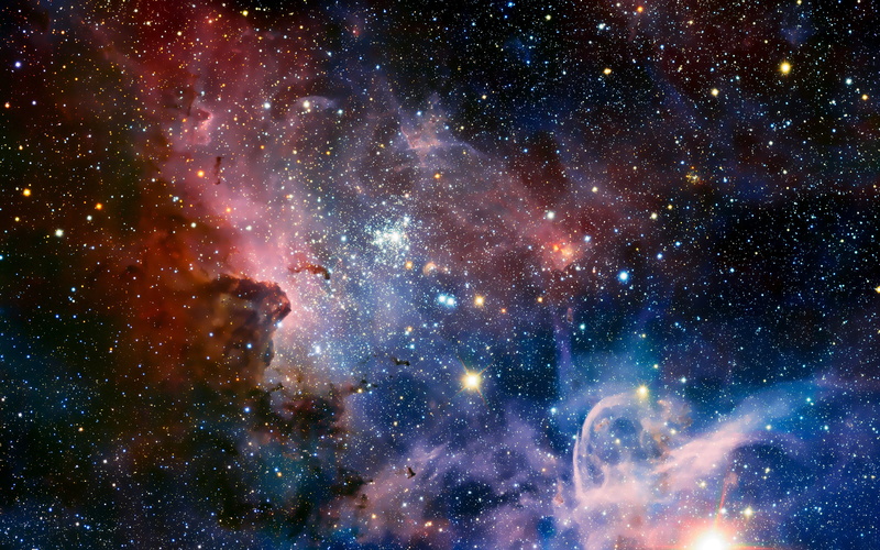 2K, space, Long Exposure, Chile, nebula, landscape, Infinity, universe, nature, ALMA Observatory