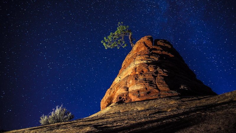 skies, night, nature, images, deserts, background, stars, landscapes, 1080P, space