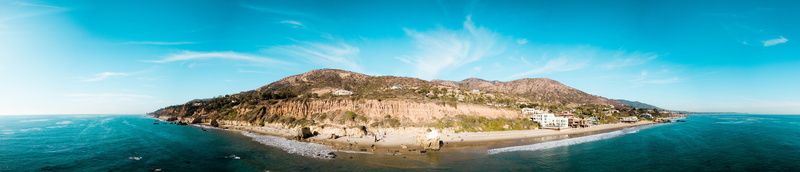 360, panoramic, lagoon, travel, water, no people, los angeles, outdoors, cloud - sky, tranquility, tropical, turquoise colored, california, drone, land