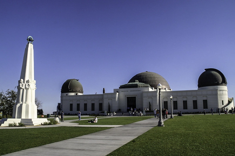 outdoors, clear sky, public domain, United States, nature, stars, blue, griffith, the past, los, travel destinations, dome, built Structure, no people