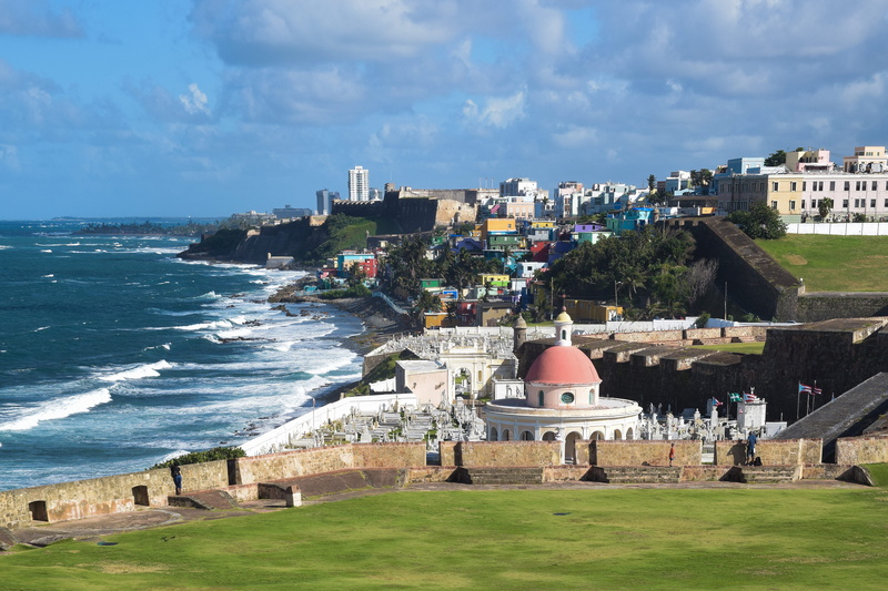 city, day, no people, outdoors, puerto rico, cloud - sky, water, waves, dome, building exterior, 5K, cityscape, nature, architecture, spirituality, san juan