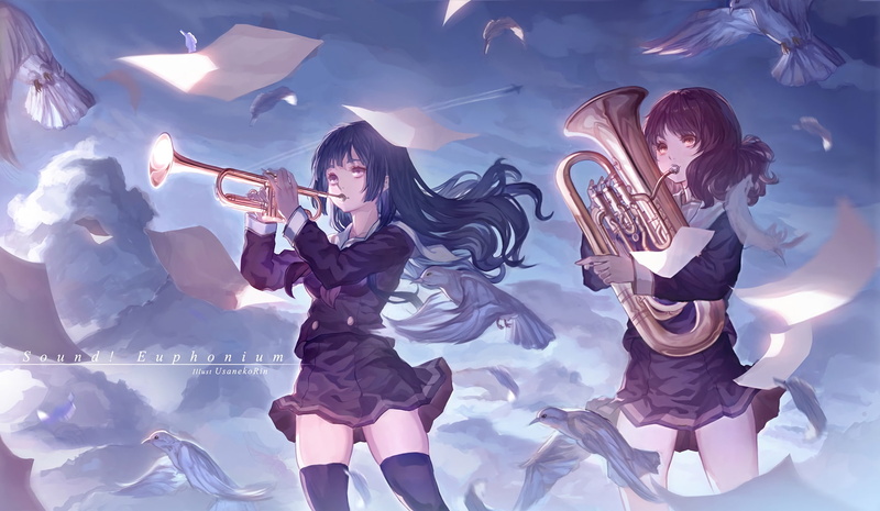 Reina Kousaka, Sound! Euphonium, Anime, Kumiko Oumae, 1080P