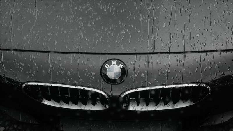 BMW, close-up, 1080P, full frame, water, reflection, mode of transportation, metal, indoors, motor vehicle, nature, water drops, land vehicle, wet, day