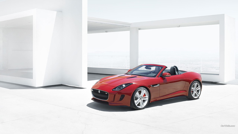 Jaguar F-Type, vehicle, 1080P, Jaguar (car), red cars