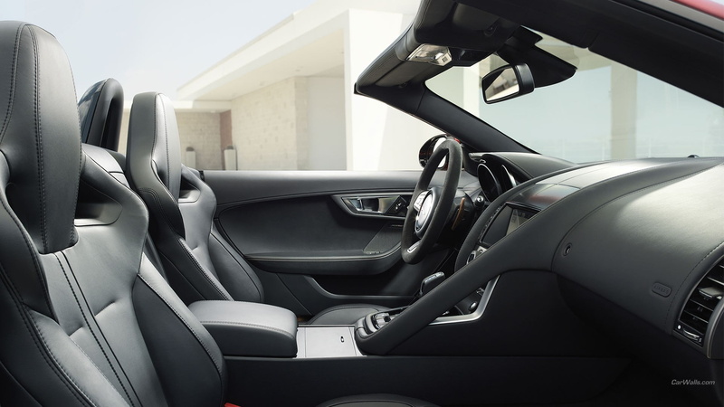 Jaguar, car interior, car, Jaguar F-Type, 1080P, vehicle