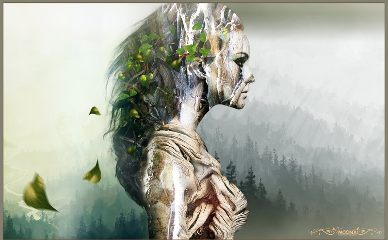 sculpture, tranquility, statue, nature, history, Aero, representation, human representation, architecture, no people, lady, 4K, tree, plant, fountain