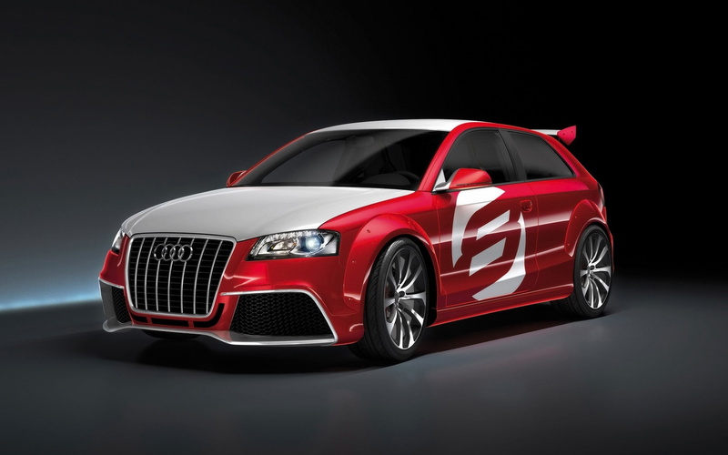 side, clubsport, red, front, tdi, door, quattro, audi, hatchback, audi a3, white, 1080P
