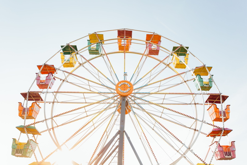 amusement Park Ride, enjoyment, traveling Carnival, circle, 5K, clear sky, nature, outdoors, fun, built structure, shape, geometric shape, ferry, spinning