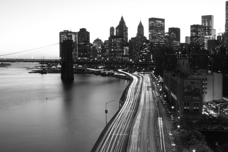building exterior, built structure, tall - high, river, sky, monochrome, skyscraper, New York City, building, 5K, no people, city, transportation, office building exterior