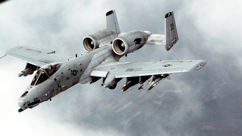 Bomber, airplane, jet fighter, Warthog, military aircraft, 1080P, A10, Fairchild Republic A-10 Thunderbolt II, aircraft, machine gun