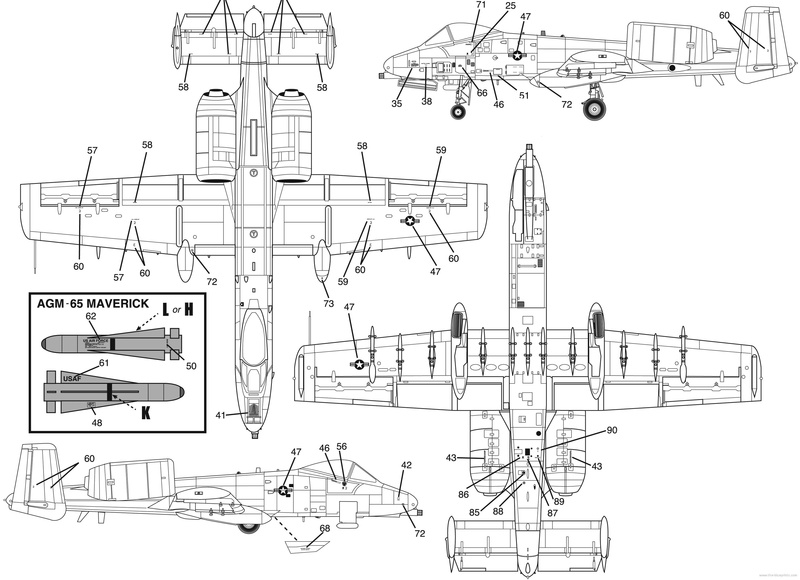 fighter, plane, warthog, airplane, bomb, thunderbolt, blueprint, bomber, military, 2K, jet
