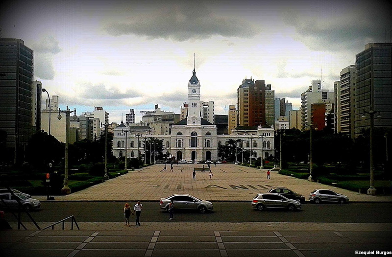 tower, nature, skyscraper, Buenos Aires, tall - high, travel destinations, road, land vehicle, transportation, architecture, building, city life, incidental people