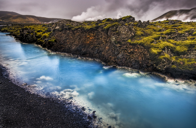 steam, rock - Object, details, sea, rocks, ground, nature, icelandic, Perspective, Calcite, colorful, Stream, blue  lagoon, d2x, Nikon, sweet, Edge, Shoot