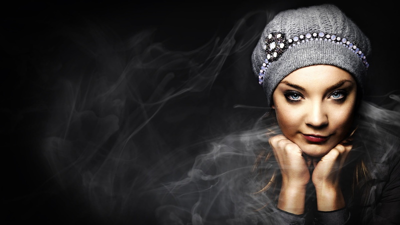 contemplation, portrait, lapse, wearing, human face, females, woman, close-up, adult, gray, black background, studio shot, photography, looking at camera